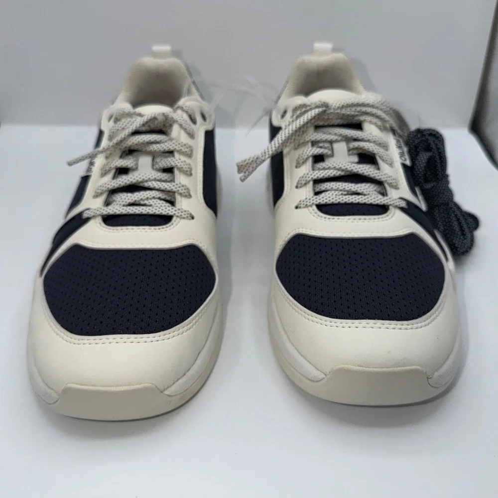 OluKai Anau Pickleball Sneakers Men's 11 Mood Indigo Bright White Sneakers NEW